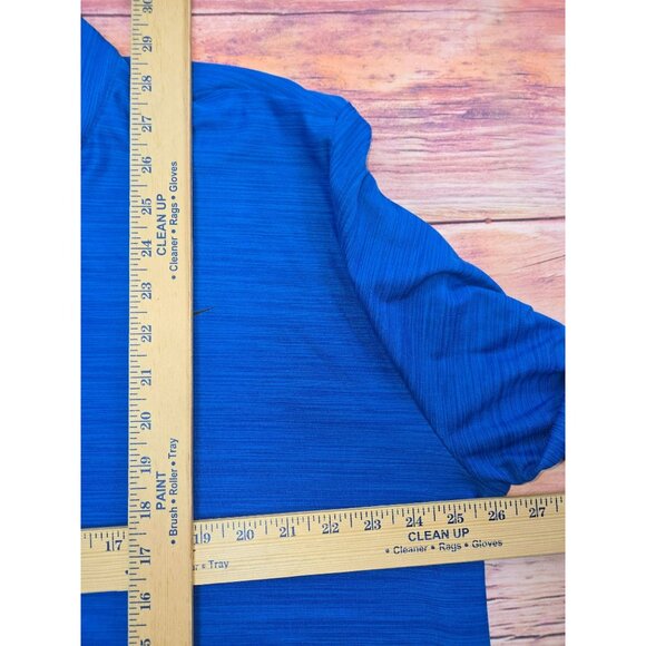 Nike Mens Dri-Fit Blue Quarter-Zip Long-Sleeve Shirt XXL - Picture 8 of 8
